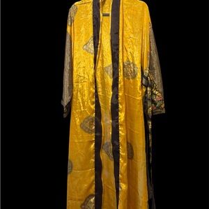 Luxurious Silk, Gold and Black Kimono